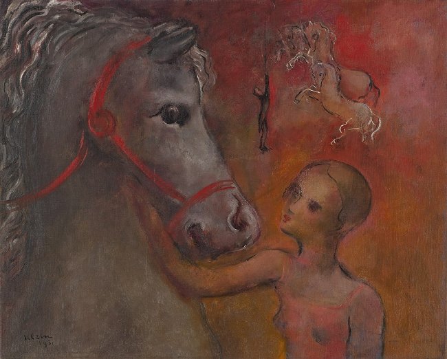 Frits Klein | Meisje en paardenhoofd, 1931