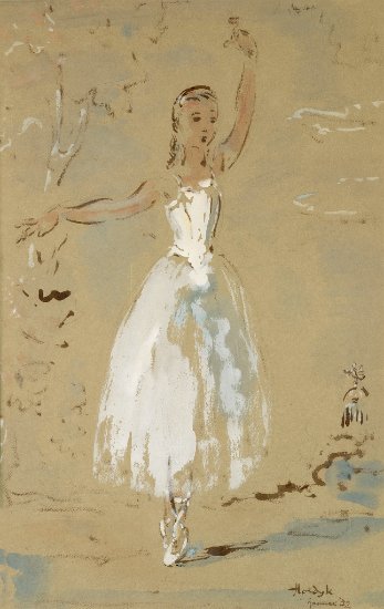 Gerard Hordijk | Ballerina in a landscape, 1952