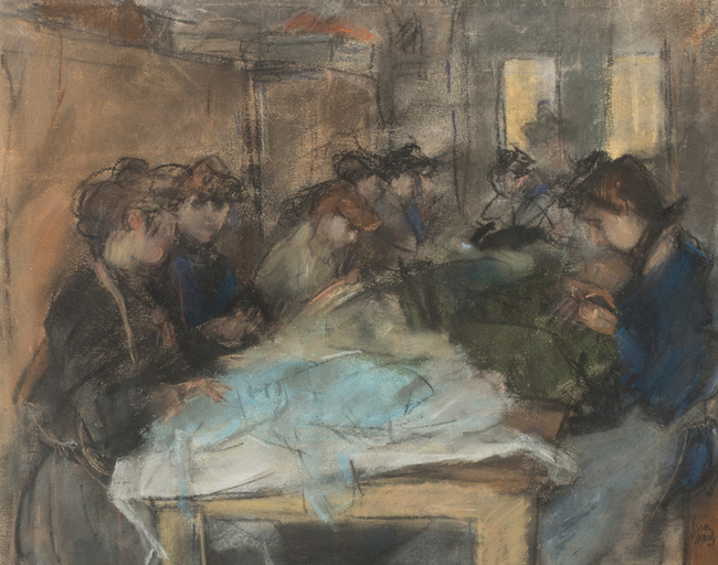 Isaac Israels | In the sewing studio of Paquin in Paris