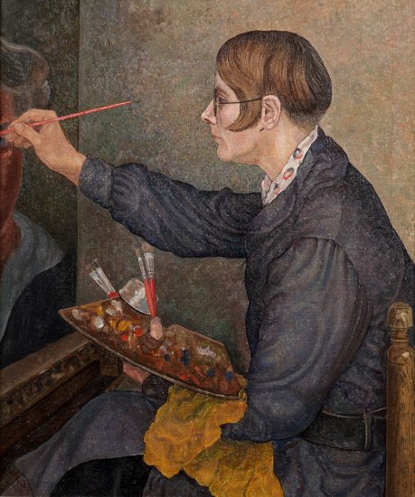 Jakob Nieweg | Charley Toorop in haar Studio, 1927