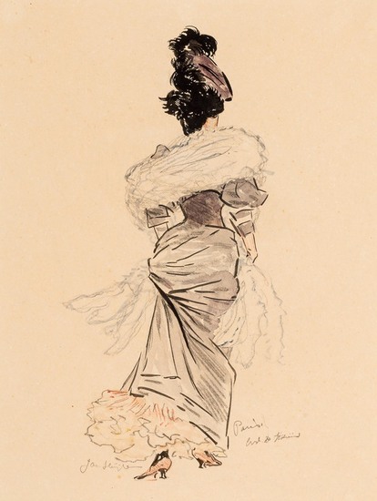 Jan Sluijters | Flanerende dame op de Boulevard des Italiens, Paris, 1906