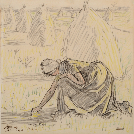 Jan Toorop | Gleaner, Domburg 1903