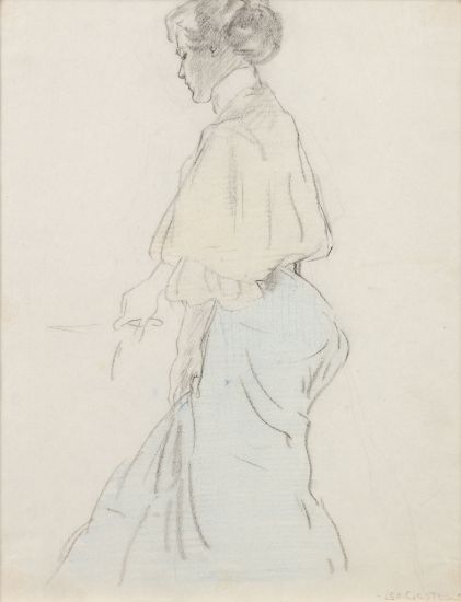 Leo Gestel | Staande dame en profil, circa 1907