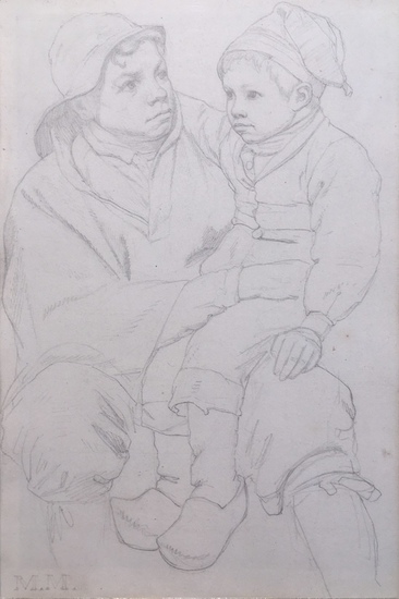 Matthijs Maris | Father and son, circa 1858-59