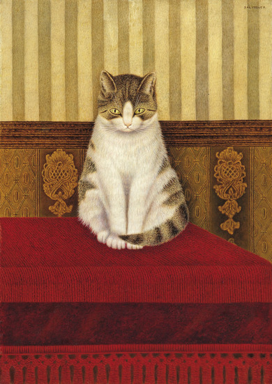 Sal Meijer | Cat sitting on a bed