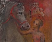 Girl with horse head, 1931
