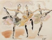 Franse Cancan van het Gaite Parisienne Ballet
