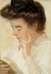 A Lady reading