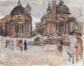 Piazza del Popolo, Rome, circa 1927