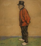 Oude man uit Katwijk, circa 1901