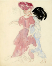Two dancing woman, Paris 1906