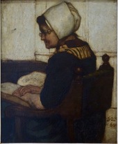 Reading woman