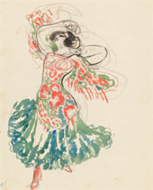 Spanish dancer, 1906