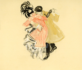 Dansend paar, studie voor Bal Tabarin, circa 1906