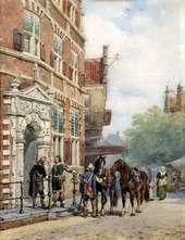 Entrance to the statehouse te Hoorn, 1887