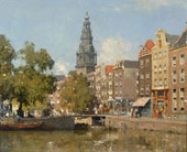 Raamgracht with the Zuiderkerk in Amsterdam