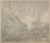 Vallende bladeren in de herft, Amersfoort, circa 1907