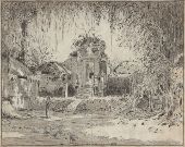 Ingang van de tempel van Poera Pasek, Kloengkoeng, 1918
