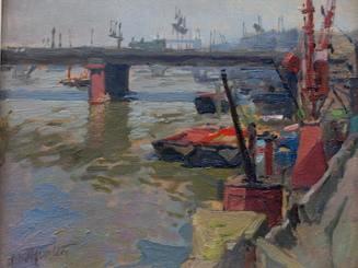 Hendrik Jan Wolter | De Thames met op de achtergrond Towerbridge te Londen